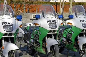 Polizeimotorräder