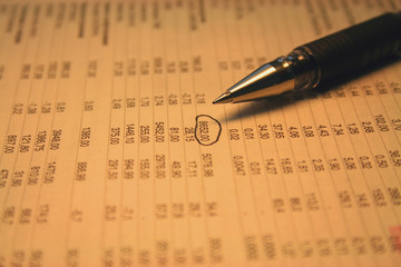 Fototapeta premium Stock analysis
