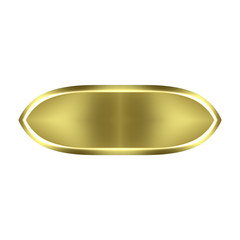 3D Golden Button