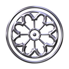 Obraz premium 3D Silver Ornament