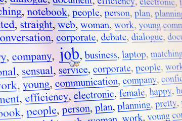 internet keywords screen - job