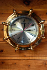 Brass Ship Clock