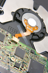 Electronics on back side of hard drive