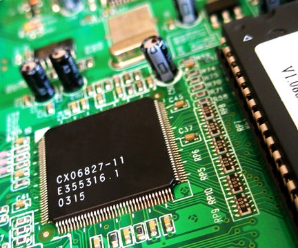 technology background with chips #2