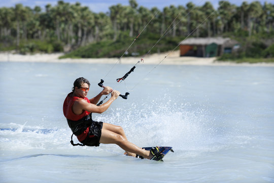 Kite surfing in brazil