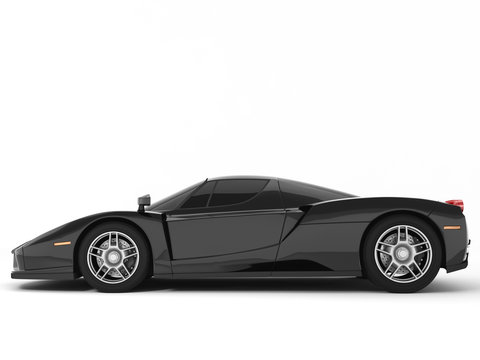 black sports car