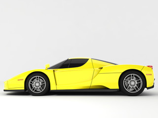 Obraz na płótnie Canvas yellow sports car