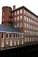 Historic Lowell, Massachusetts textile mill building