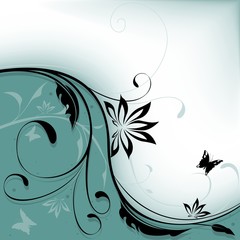 Floral background 10 - detailed illustration
