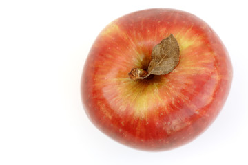 Red apple - top view