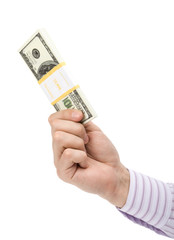 Dollars in hand