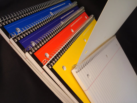 Notebooks ready for back to school