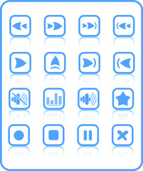 Media player vector iconset