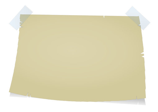 Papier coll&eacute; avec du scotch