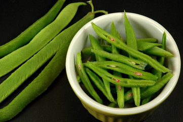 Scarlet runner beans