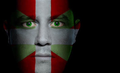 Basque Flag - Male Face