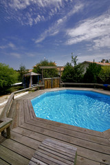 piscine en bois