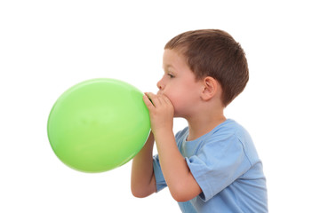 blowing up balloon - 4019821