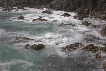 living ocean, water motion blur