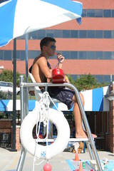 LIfe Guard on Stand
