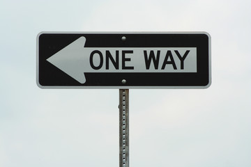 One way sign