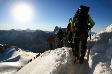 Foto auf Acrylglas Sport Bergsteiger