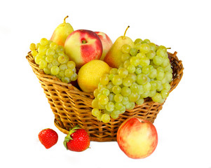 Naklejka na ściany i meble fruits in basket