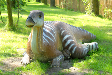 Dinosaur Iguanodon, Iguanodon bernissartensis in jurassic park