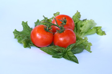 tomatos and basil