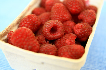 sweet red raspberries
