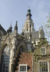Foto op Plexiglas Look at the Grote Kerk of Breda © pabras