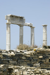 Fototapeta premium ancient ruins delos