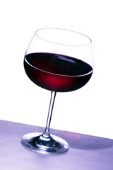Glass of red wine