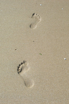 pas sur la plage