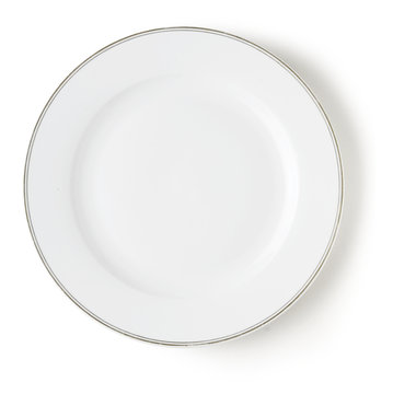 white empty dish