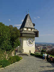 Fototapeta premium Graz, Uhrturm tower