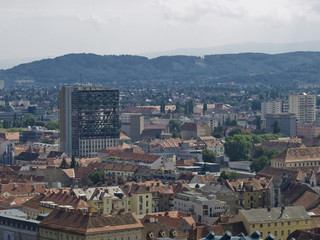 Fototapeta na wymiar Urban panorama - Graz