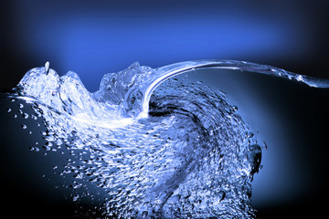 blue water drop for background - 4041212