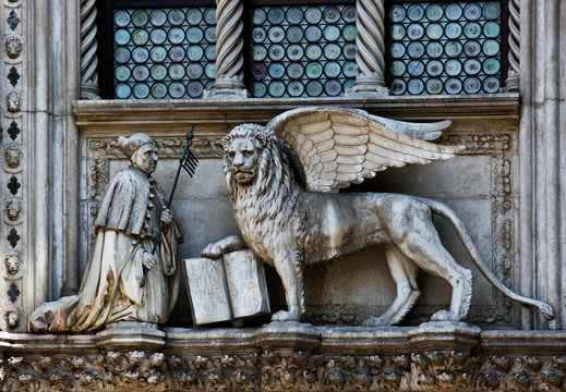 The Venetian lion and Doge