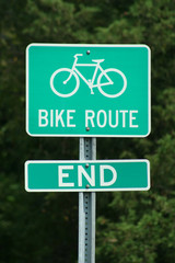 Bike Route Sign