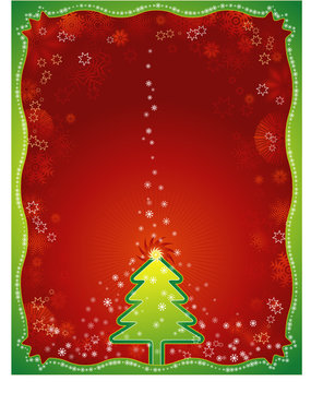 red christmas card