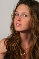 Naklejka premium portrait of a beautiful teen