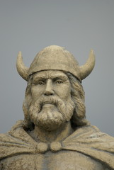 Head of Viking Statute at Gimli,Manitoba