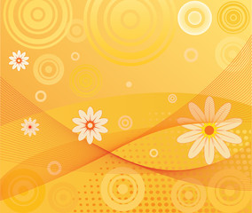 Abstract  floral background vector illustration
