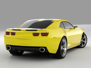 Obraz na płótnie Canvas yellow sports car