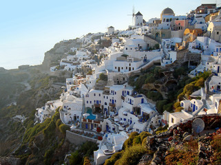 sunset oia