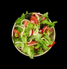 fresh salad and tomato  