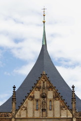 Gothic roof of cathedral