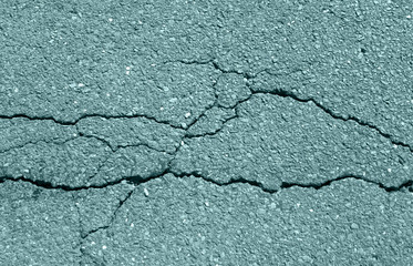cracked asphalt