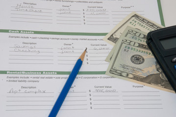 Fototapeta premium Making a financial plan